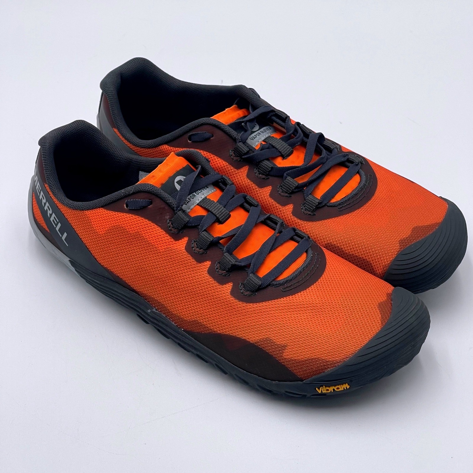 Merrell Vapor Glove 4 Mens Barefoot Running Shoes Orange Grey J16615 Size 10